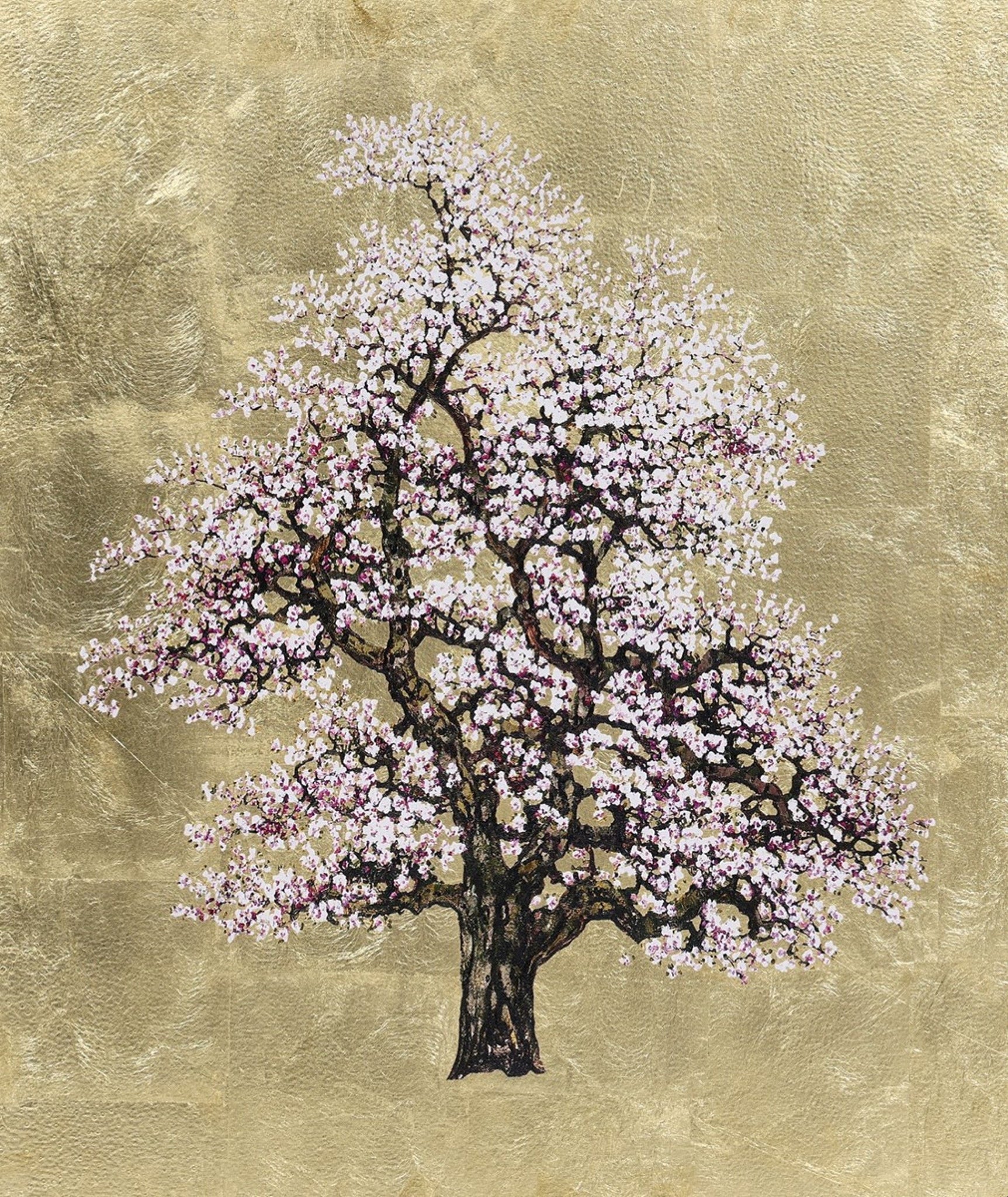 Debbie Halliday Gold Blossom Buds 額装アート Alice, Cherry Blossom – Find Your Masterpiece