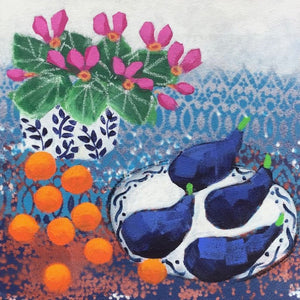 Pink Cyclamen and Figs